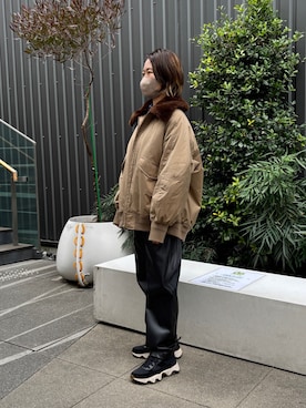 「MACPHEE（マカフィー）のアイテム」を使った、zoeさん（レディース・159cm）の冬コーディネート