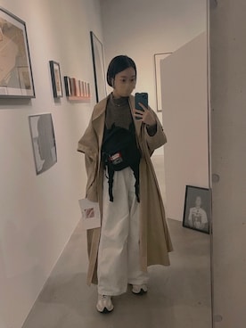 CLANE（クラネ）の「【CLANE(クラネ)】サイドリボントレンチ