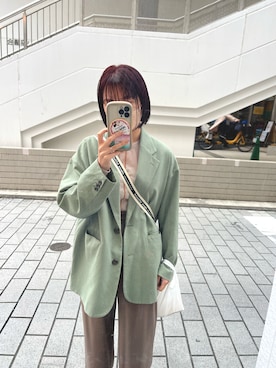 CLANE(クラネ)の「MIX COLOR BELT JACKET(テーラードジャケット CLANE(クラネ)の「MIX COLOR BELT JACKET(テーラードジャケット