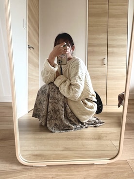 「A.P.C.（アーペーセー）のSAC DEMI-LUNE（ショルダーバッグ）」を使った、haruさん（レディース・160cm）の冬コーディネート