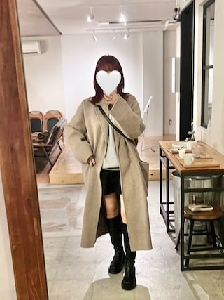 トゥデイフル スタンドカラーオーバーコート ベージュ36 TODAYFUL（トゥデイフル）の「スタンドカラーオーバーコート