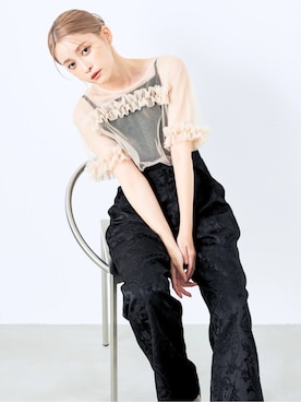 「アイテム（パンツドレス）」を使った、CELEN_STAFFさん（レディース・154cm）の夏コーディネート
