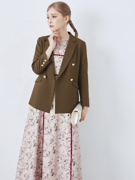 「アイテム（スーツジャケット）」を使った、CELEN_STAFFさん（レディース・154cm）の秋コーディネート