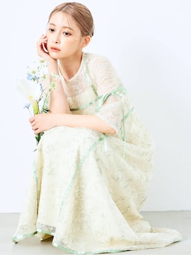 「アイテム（ドレス）」を使った、CELEN_STAFFさん（レディース・154cm）の夏コーディネート