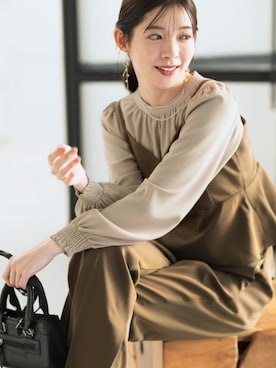 「アイテム（スーツセット）」を使った、CELEN_STAFFさん（レディース・167cm）の秋コーディネート