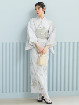 「アイテム（和装小物）」を使った、CELEN_STAFFさん（レディース・170cm）の夏コーディネート