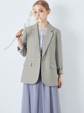 「アイテム（スーツジャケット）」を使った、CELEN_STAFFさん（レディース・154cm）の秋コーディネート