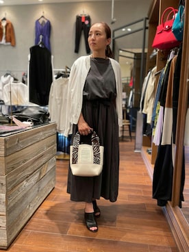 「B'2nd（ビーセカンド）のアイテム（ワンピース/ドレス）」を使った、Akumiさん（レディース・153cm）の夏コーディネート