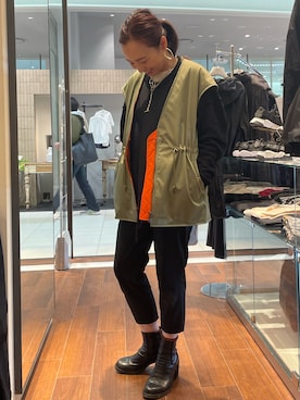 「rito structure（リトストラクチャー）のアイテム」を使った、Akumiさん（レディース・155cm）の春コーディネート