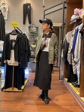 「IJIIT&Co.（イジットアンドコー）のアイテム」を使った、Akumiさん（レディース・153cm）の夏コーディネート