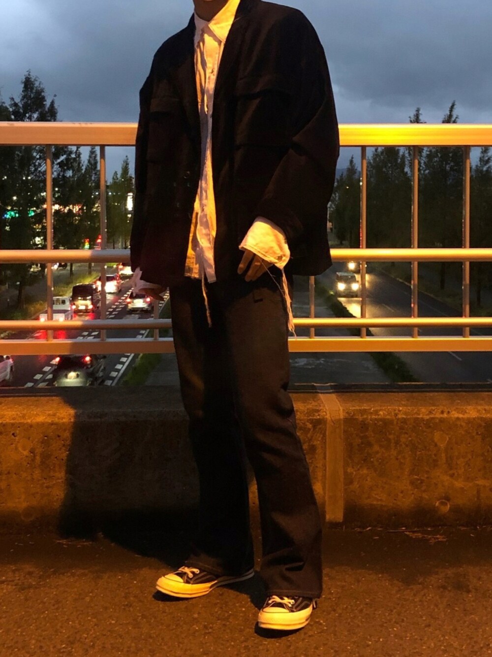 「Levi's、Levis646、リーバイス646、リーバイス、midorikawa」｜「Midorikawaのアイテム（シャツ/ブラウス、ホワイト系）」を使った、フクダさん（メンズ・175cm）の春コーディネートの1枚目の写真