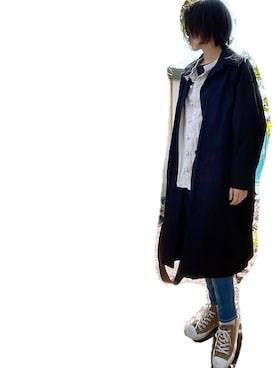 「Ungrid（アングリッド）のハイウエストストスリ（デニムパンツ）」を使った、Sakuさん（レディース・164cm）の春コーディネート