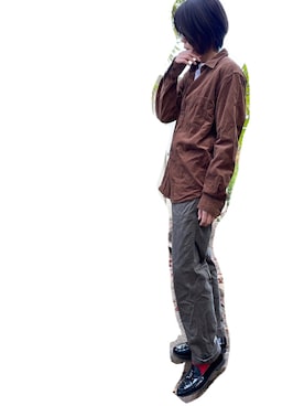 「rasox（ラソックス）のアイテム（ソックス/靴下）」を使った、Sakuさん（レディース・164cm）の秋コーディネート