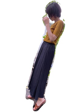 「MEDE19F（メデジュウキュウ）のアイテム（アクセサリー）」を使った、Sakuさん（レディース・164cm）の夏コーディネート