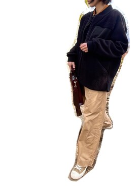 「MHL.」｜「アイテム（アクセサリー）」を使った、Sakuさん（レディース・164cm）の冬コーディネート