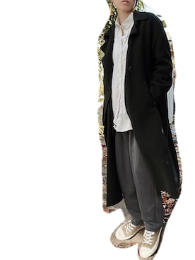 「アイテム（ローファー）」を使った、Sakuさん（レディース・164cm）の秋コーディネート
