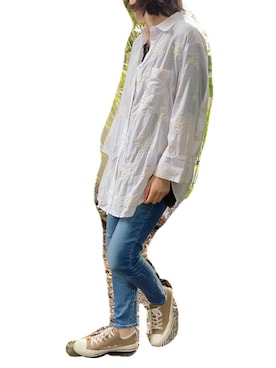 「Marc by Marc Jacobs（マークバイマークジェイコブス）のアイテム（ネックレス）」を使った、Sakuさん（レディース・164cm）の夏コーディネート