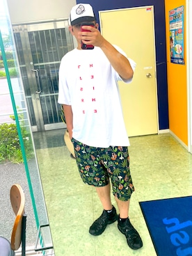 「LRG（エルアールジー）のアイテム」を使った、SHさん（メンズ・180cm）の夏コーディネート