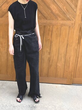 u.さんの「MAISON EUREKA VINTAGE REWORK BIGGY PANTS◆」を使ったコーディネート