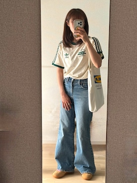 「IKEA（イケア）のアイテム（バッグ）」を使った、あわわさん（レディース・164cm）の春コーディネート