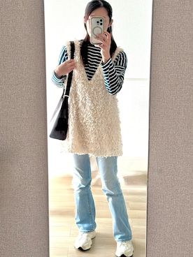 「アイテム（スニーカー）」を使った、あわわさん（レディース・164cm）の秋コーディネート