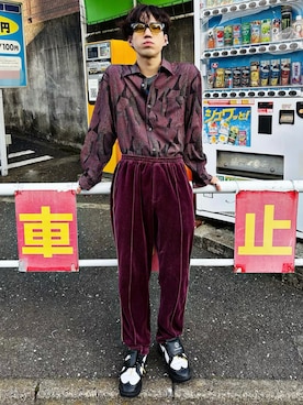 「アイテム（リング）」を使った、NARUさん（メンズ・165cm）の秋コーディネート