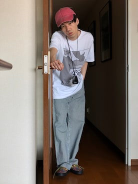 「ANVIL（アンヴィル）のアイテム」を使った、NARUさん（メンズ・165cm）の夏コーディネート