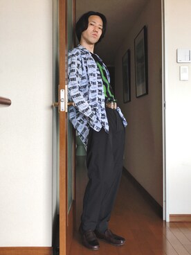 「COOLなこのコが仲間入り」｜「アイテム（スリッポン）」を使った、NARUさん（メンズ・165cm）の夏コーディネート