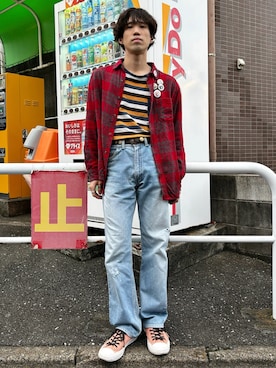 「CONVERSE（コンバース）のアイテム」を使った、NARUさん（メンズ・165cm）の春コーディネート