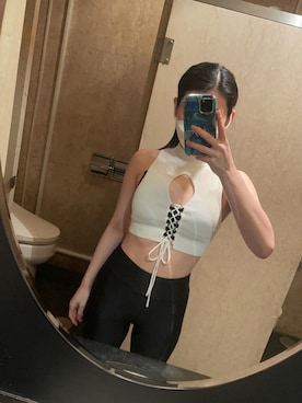 「トイレから失礼しやす」｜彩瑛さん（レディース・152cm）の夏コーディネート
