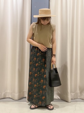 「AMERICAN HOLIC」｜「アイテム（その他トップス）」を使った、𝚁𝚒𝚎 ‪︎‬‪︎☺︎さん（レディース・160cm）の夏コーディネート