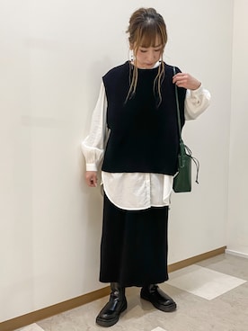 「サイドゴアブーツ」｜𝚁𝚒𝚎 ‪︎‬‪︎☺︎さん（レディース・160cm）の冬コーディネート