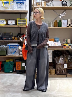「アイテム（ベスト）」を使った、yaritaさん（レディース・166cm・40代）の夏コーディネート