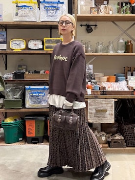 「アイテム（スカート）」を使った、yaritaさん（レディース・166cm・40代）の秋コーディネート