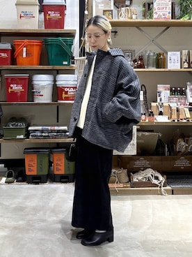 「アイテム（リング）」を使った、yaritaさん（レディース・166cm）の冬コーディネート