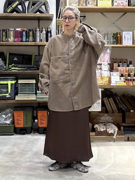 「アイテム（モカシン/デッキシューズ）」を使った、yaritaさん（レディース・166cm）の秋コーディネート