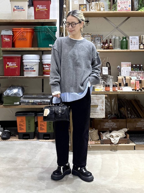 セール】ストライプドッキングニット（ニット/セーター）｜niko and