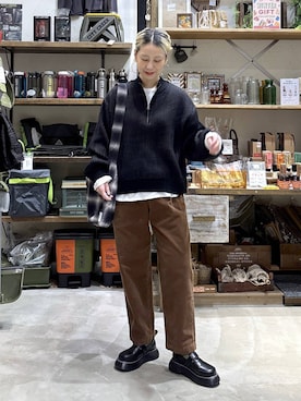 「アイテム（リング）」を使った、yaritaさん（レディース・166cm・40代）の冬コーディネート