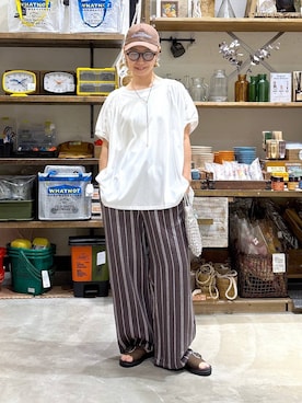 「アイテム（サングラス）」を使った、yaritaさん（レディース・166cm・40代）の夏コーディネート