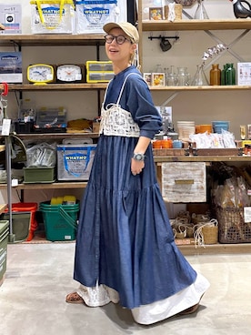「アイテム（スカート）」を使った、yaritaさん（レディース・166cm・40代）の夏コーディネート