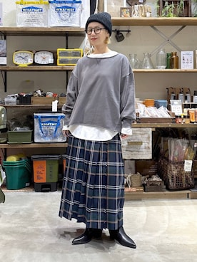 「アイテム（スカート）」を使った、yaritaさん（レディース・166cm・40代）の秋コーディネート