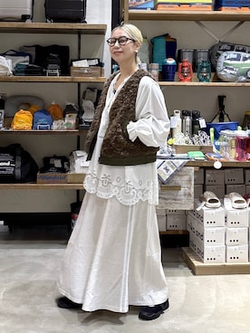 「アイテム（バレエシューズ）」を使った、yaritaさん（レディース・166cm）の秋コーディネート