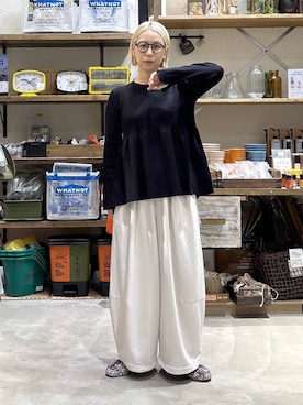 「アイテム（モカシン/デッキシューズ）」を使った、yaritaさん（レディース・166cm・40代）の秋コーディネート