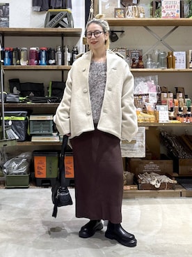 「niko and ...」｜「アイテム（ブルゾン）」を使った、yaritaさん（レディース・166cm）の冬コーディネート