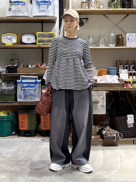 「アイテム（ニット/セーター）」を使った、yaritaさん（レディース・166cm・40代）の秋コーディネート