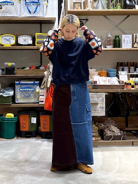 「アイテム（モカシン/デッキシューズ）」を使った、yaritaさん（レディース・166cm）の秋コーディネート