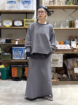 「アイテム（モカシン/デッキシューズ）」を使った、yaritaさん（レディース・166cm）の秋コーディネート