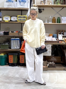 「アイテム（モカシン/デッキシューズ）」を使った、yaritaさん（レディース・166cm）の秋コーディネート