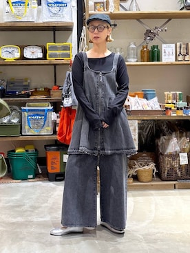 「アイテム（ハンチング/ベレー帽）」を使った、yaritaさん（レディース・166cm）の夏コーディネート