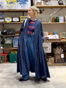 「アイテム（トートバッグ）」を使った、yaritaさん（レディース・166cm・40代）の夏コーディネート